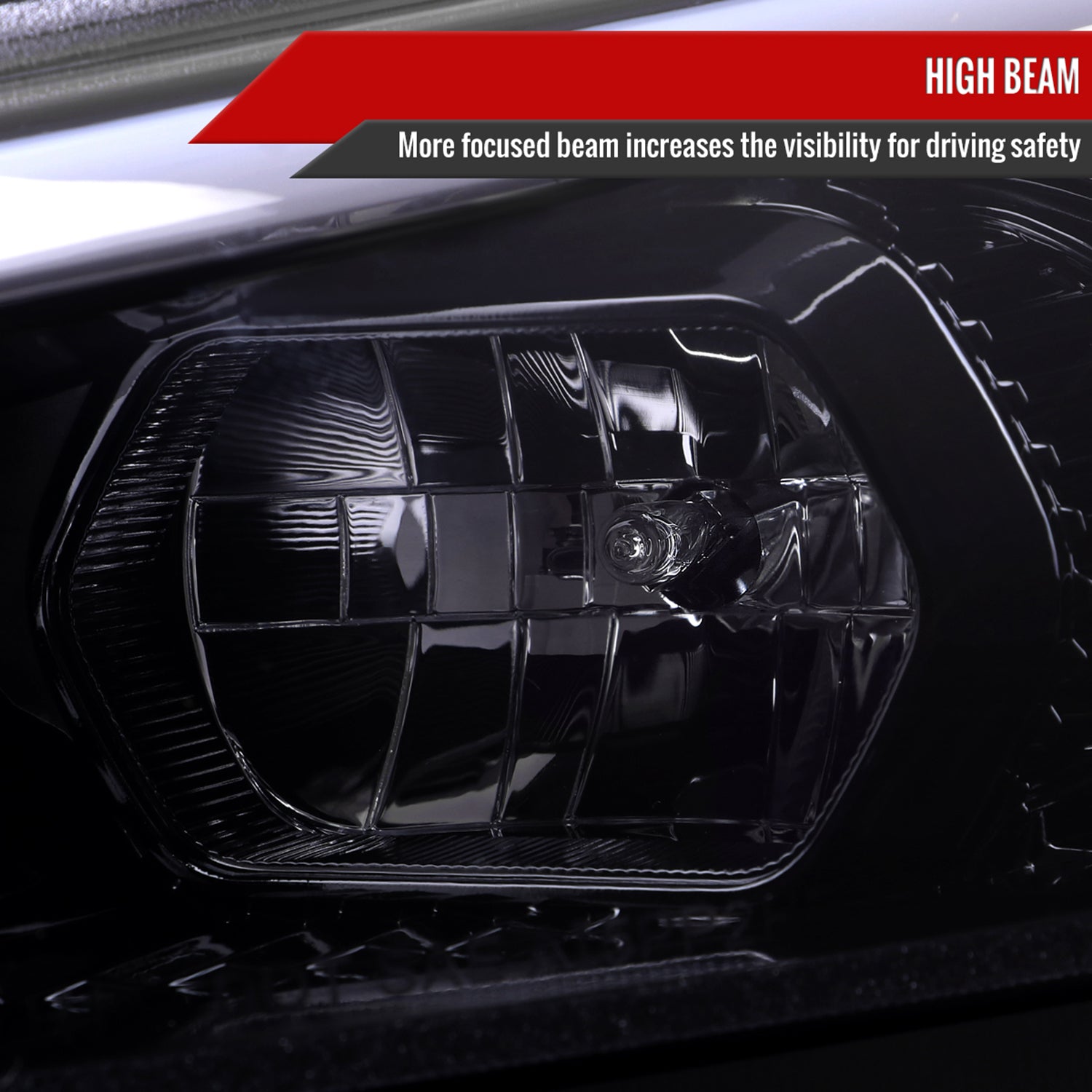 2013-2016 Ford Fusion Sequential Turn Signal Projector Headlights Smoke