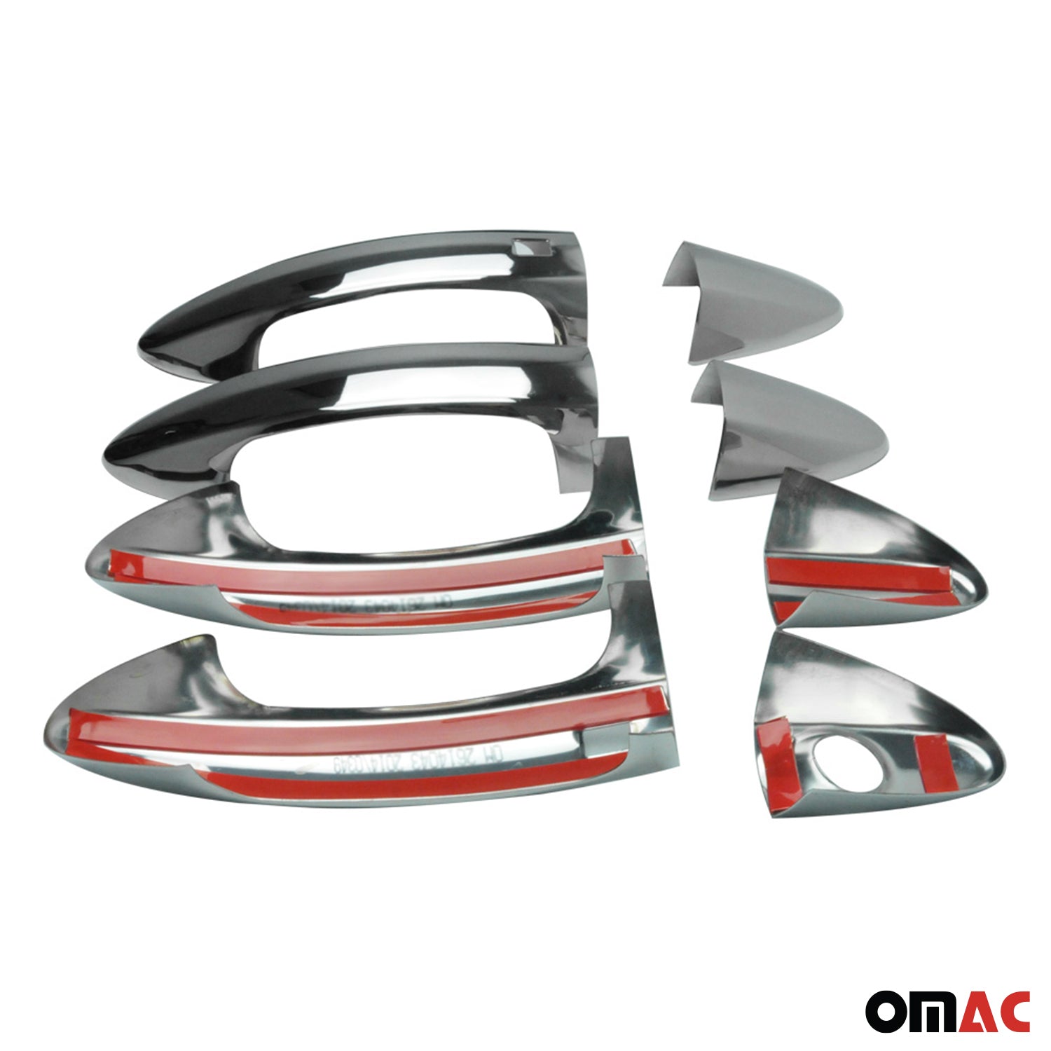 2011-2019 Ford Fiesta Car Door Handle Cover Protector Stainless Steel Chrome Keyless