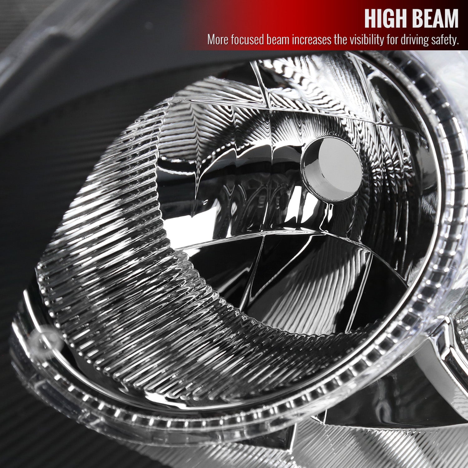 2008-2013 Nissan Rogue/Rogue Select Factory Headlights Amber Reflectors Black