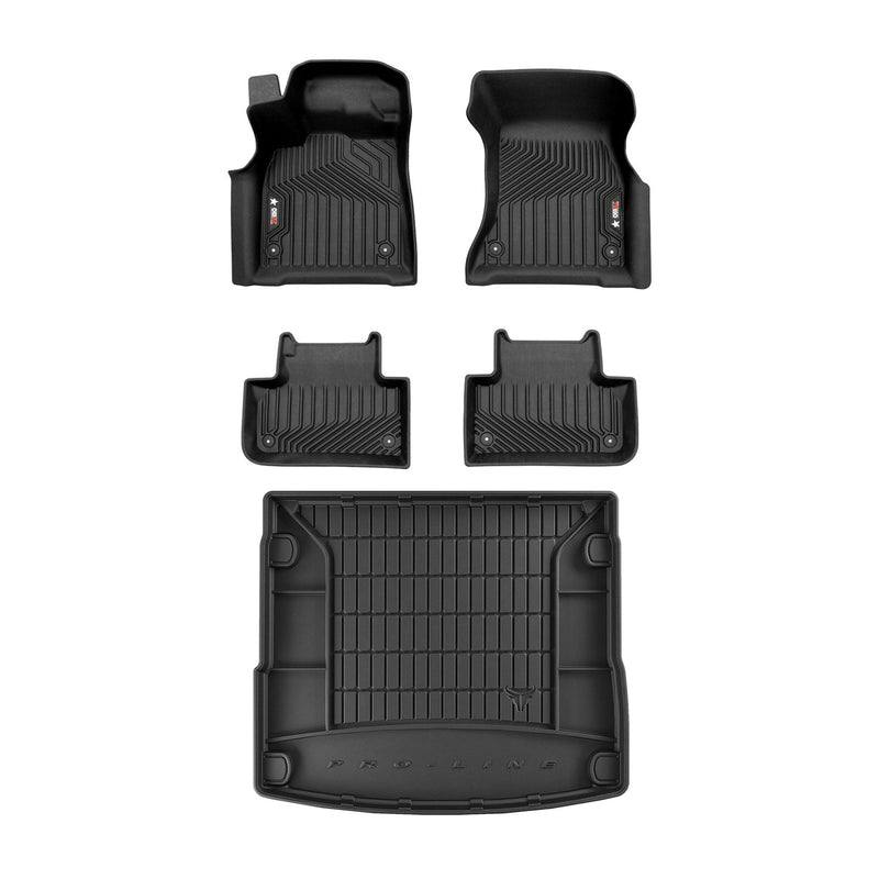 OMAC Premium Floor Mats for Audi Q5 SQ5 2018-2024 Heavy Duty Black