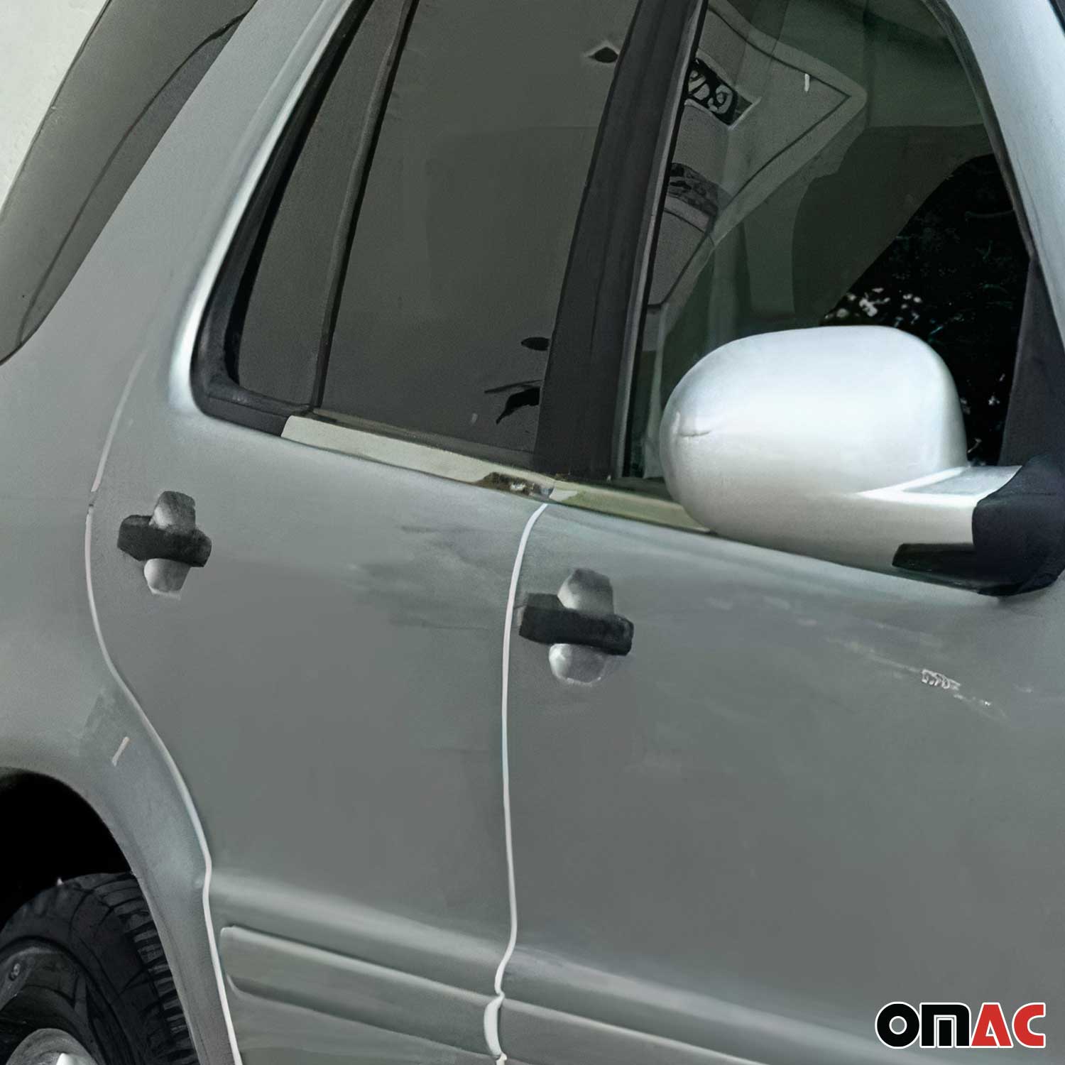 1997-2005 Mercedes M ML Class W163 Window Molding Trim Streamer S. Steel 4x