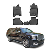 2015-2020 GMC Yukon XL Floor Mats Liners Full Set All Weather Black