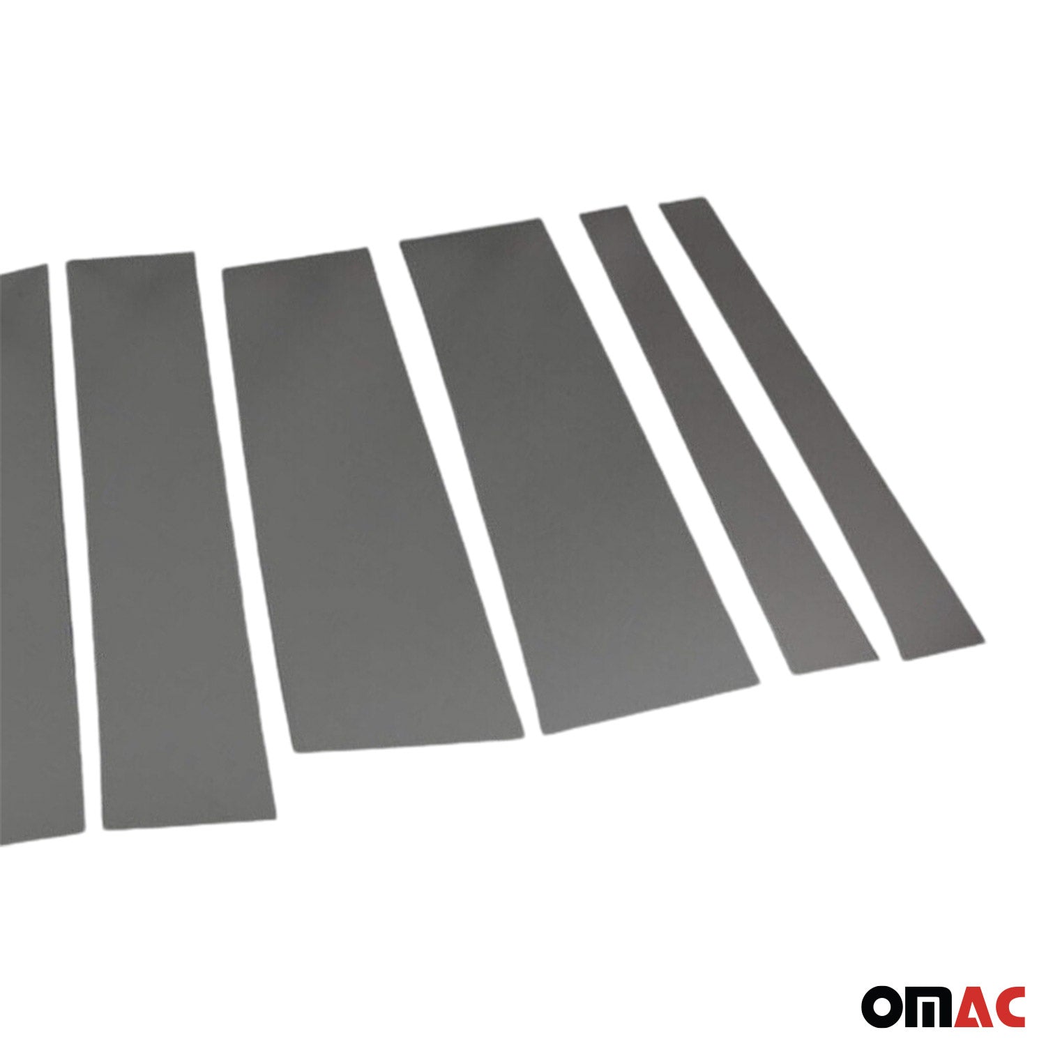 2015-2022 RAM ProMaster City Window B Pillar Posts Door Trim Stainless Steel Dark 8x