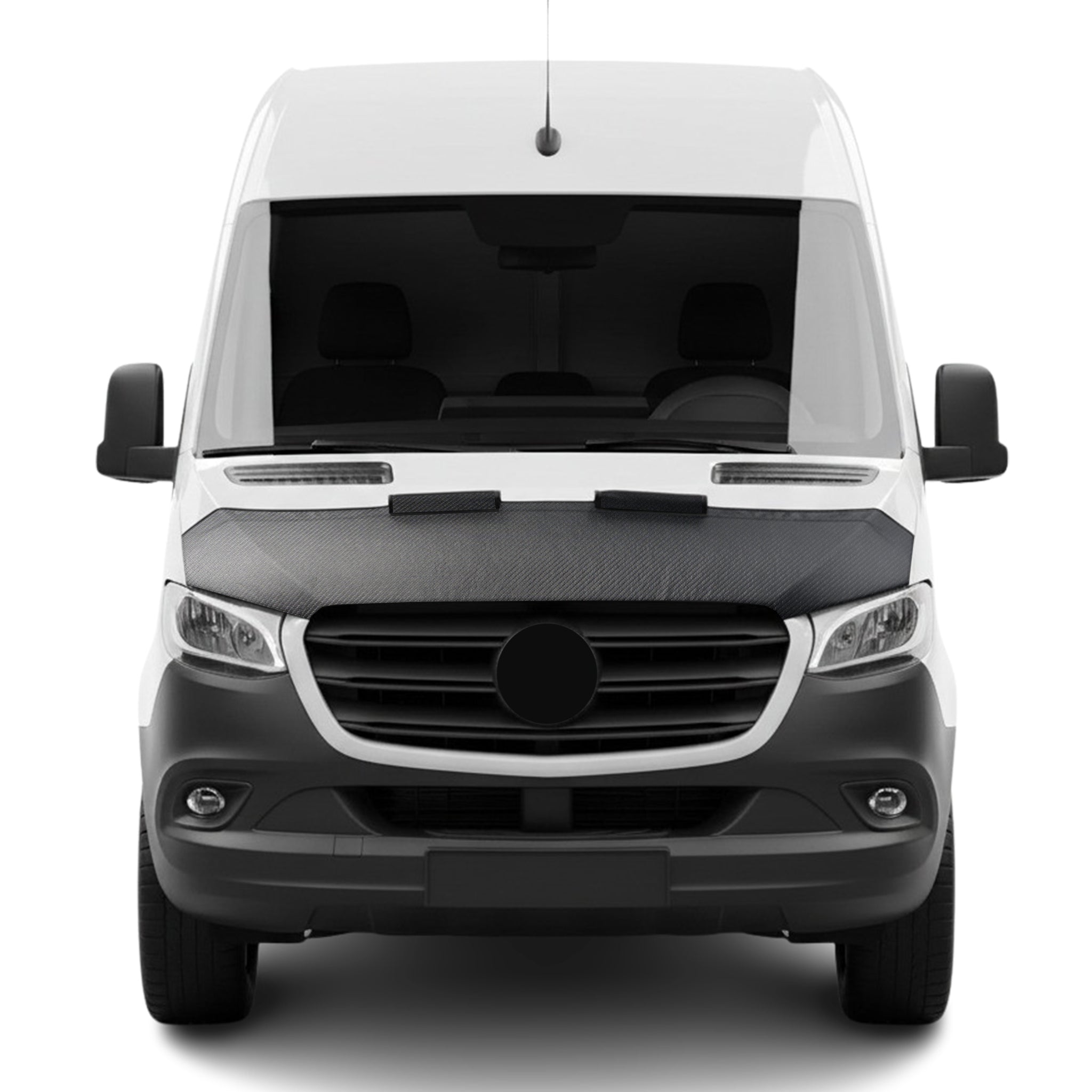 2019-2025 Mercedes Sprinter W907 910 Car Bonnet Mask Hood Bra Carbon Black