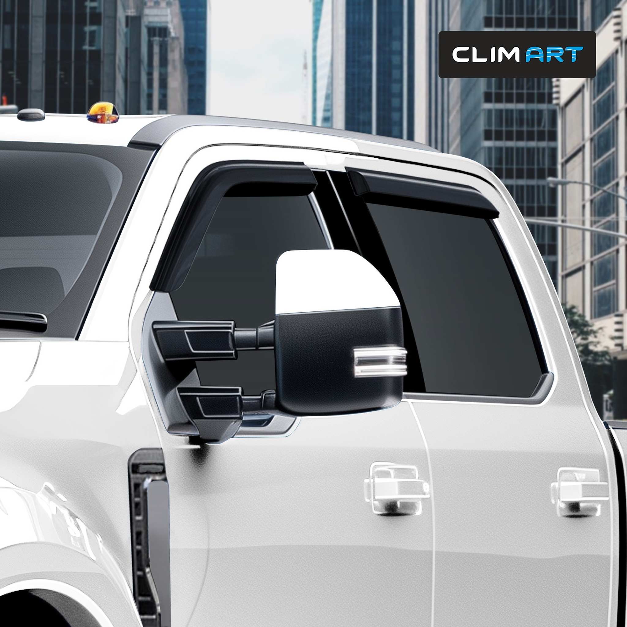 Wind Deflectors for Ford F250 F350 F450 F550 Super Duty 2017-2026 Crew Cab