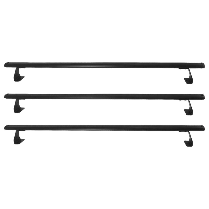 Trunk Bed Carrier Roof Racks Cross Bars for Nissan NV200 2013-2021 Alu Black 3x