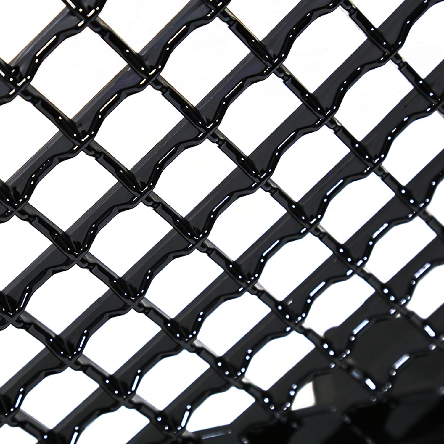2007-2013 Chevrolet Silverado 1500 Glossy Black ABS Honeycomb Mesh Grille