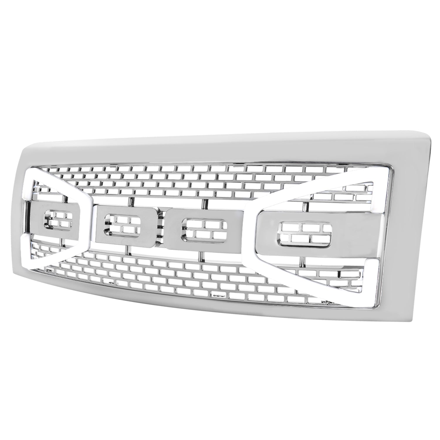 2009-2014 Ford F-150 Chrome Raptor Style Mesh Grille with LED Light Bar