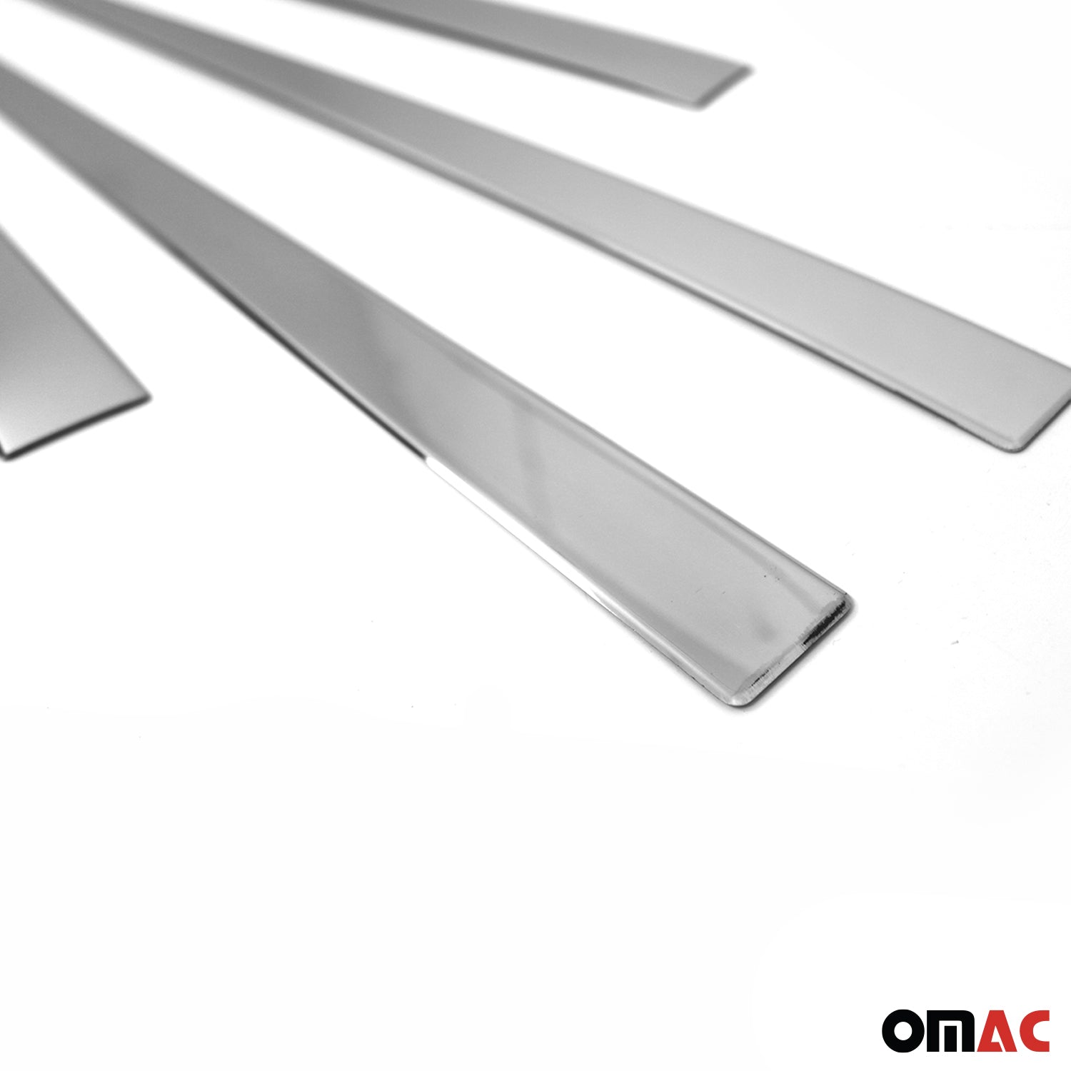 2017-2022 Kia Sportage Side Door Molding Trim Skirt Garnish Stainless Steel Silver 4Pcs