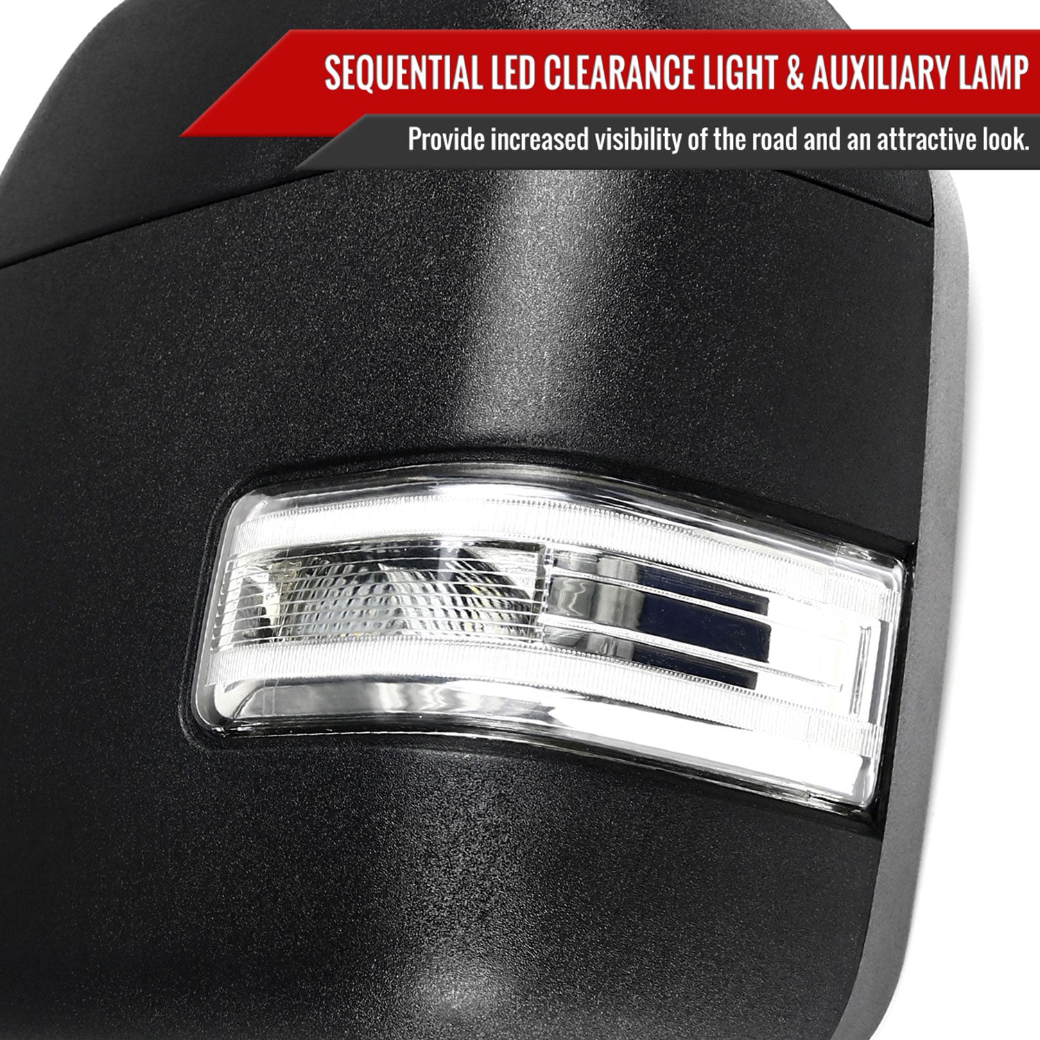 2017-2019 Ford F-250/350/450/550 Heated Towing Mirrors & LED Turn Signal