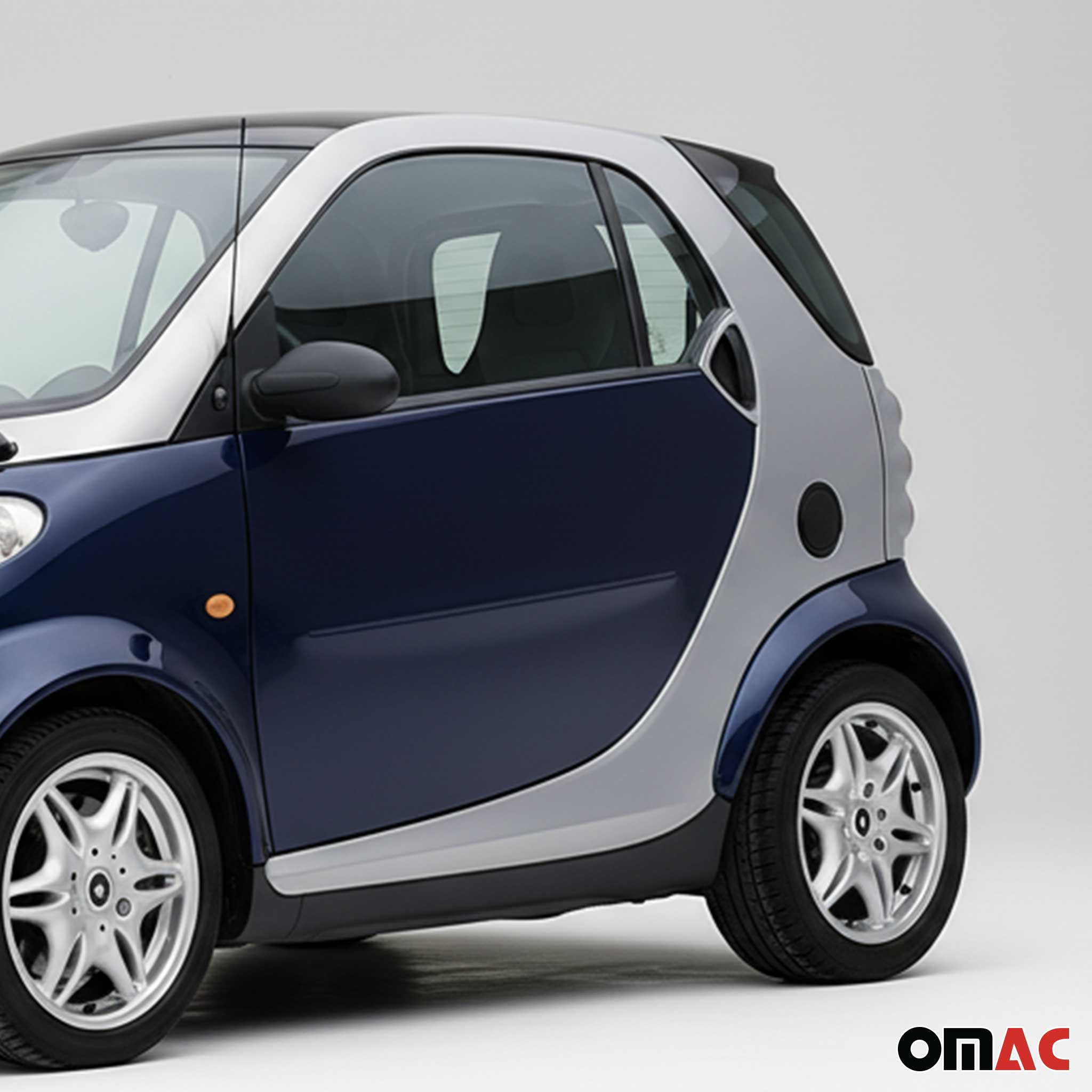 1998-2007 Smart ForTwo Car Door Handle Cover Protector Stainless Steel Chrome 2 Pcs