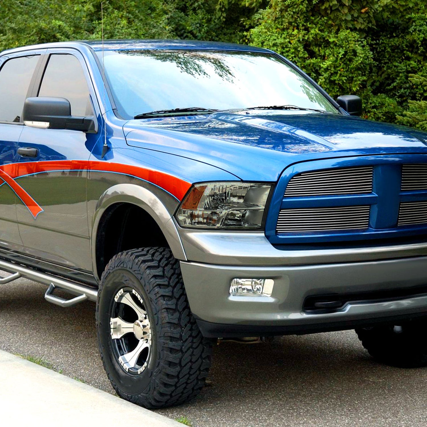 2009-2018 Dodge RAM 1500/ 19-2021 2500 3500 Quad Headlights Chrome/Light Smoke