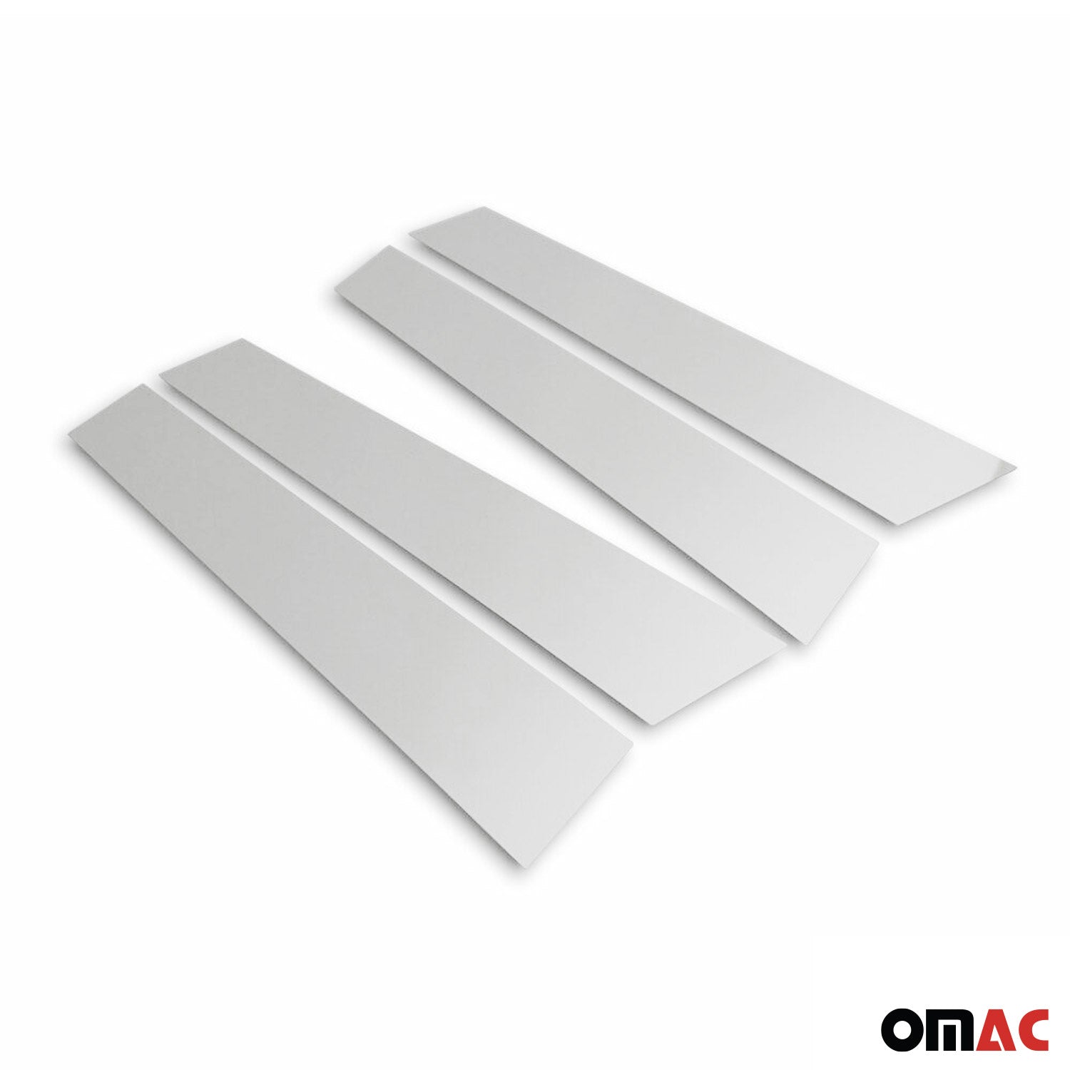 2011-2016 Mini Countryman R60 Window Pillar Posts Door Trim Stainless Steel Silver 4x