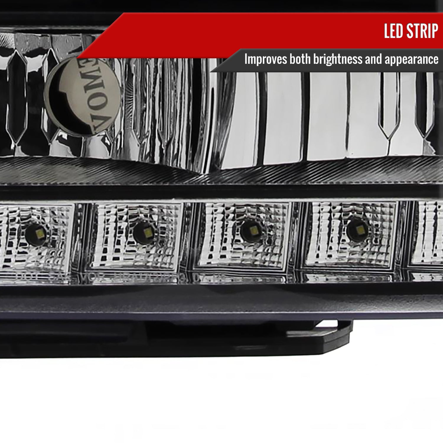 2007-2014 GMC Sierra SMD Dual Halo Projector Headlights Matte Black/Clear Lens