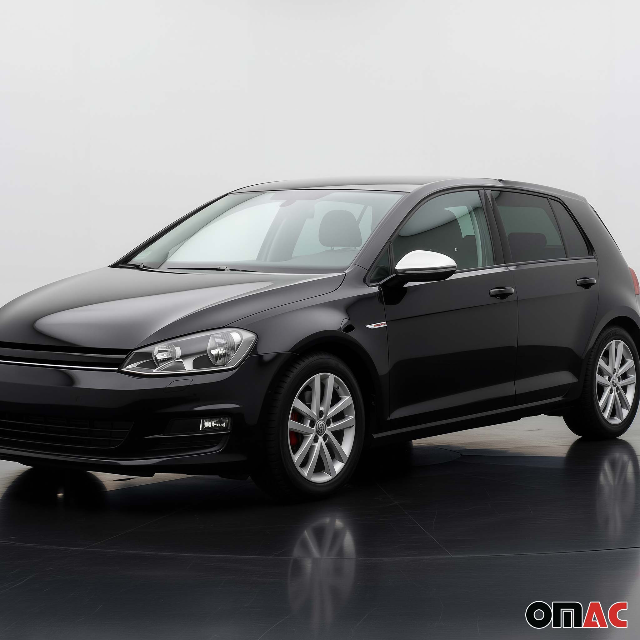 2015-2021 VW Golf Mk7 Side Mirror Cover Caps Stainless Steel Silver 2 Pcs