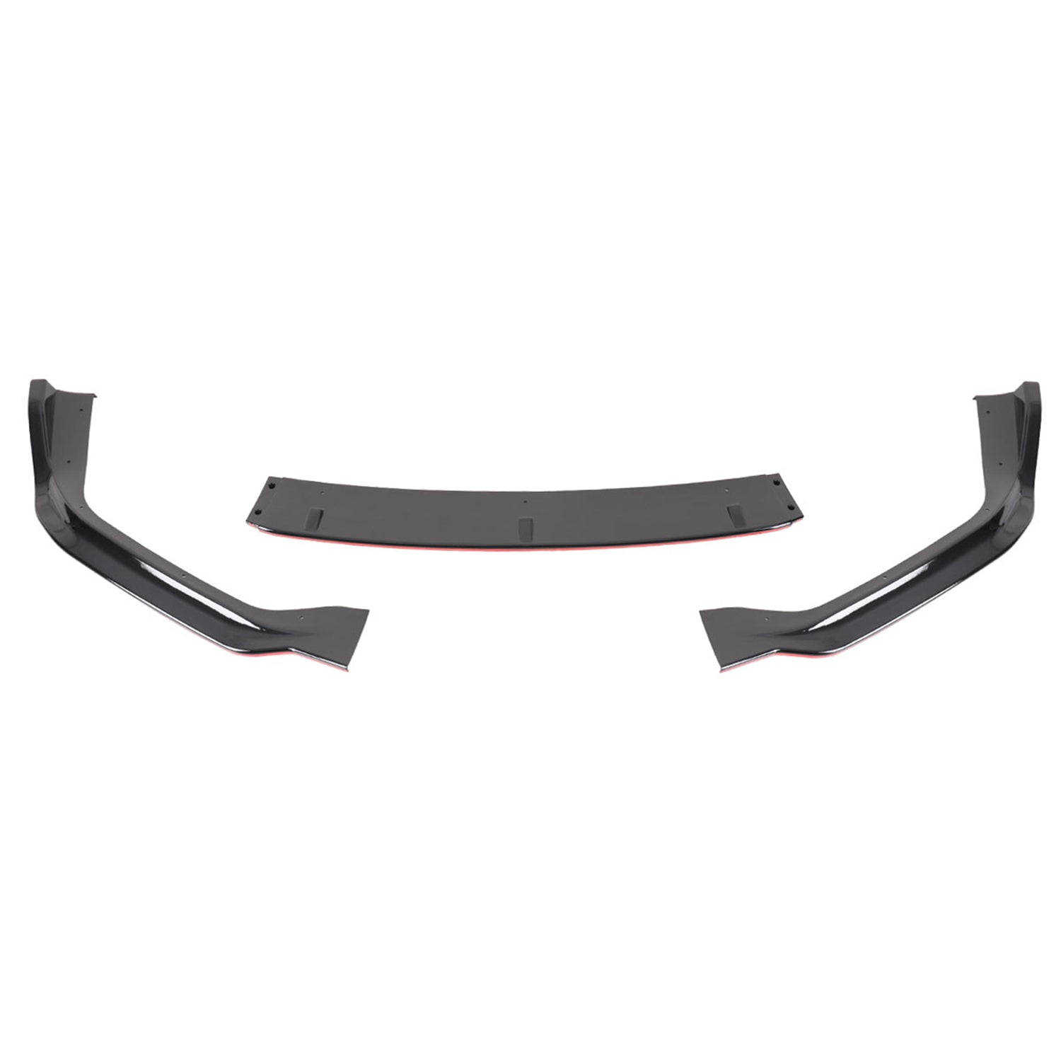 2014-2016 Lexus IS250 F-Sport Glossy Trim 3Pcs Front Bumper Lip Splitter Kit