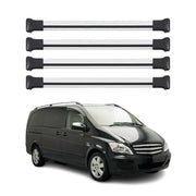 2016-2024 Mercedes Metris Roof Rack Cross Bars Silver