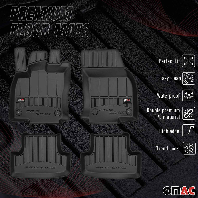 2018-2024 Audi Q2 Premium Floor Mats Liners Full Set All Weather Heavy Duty