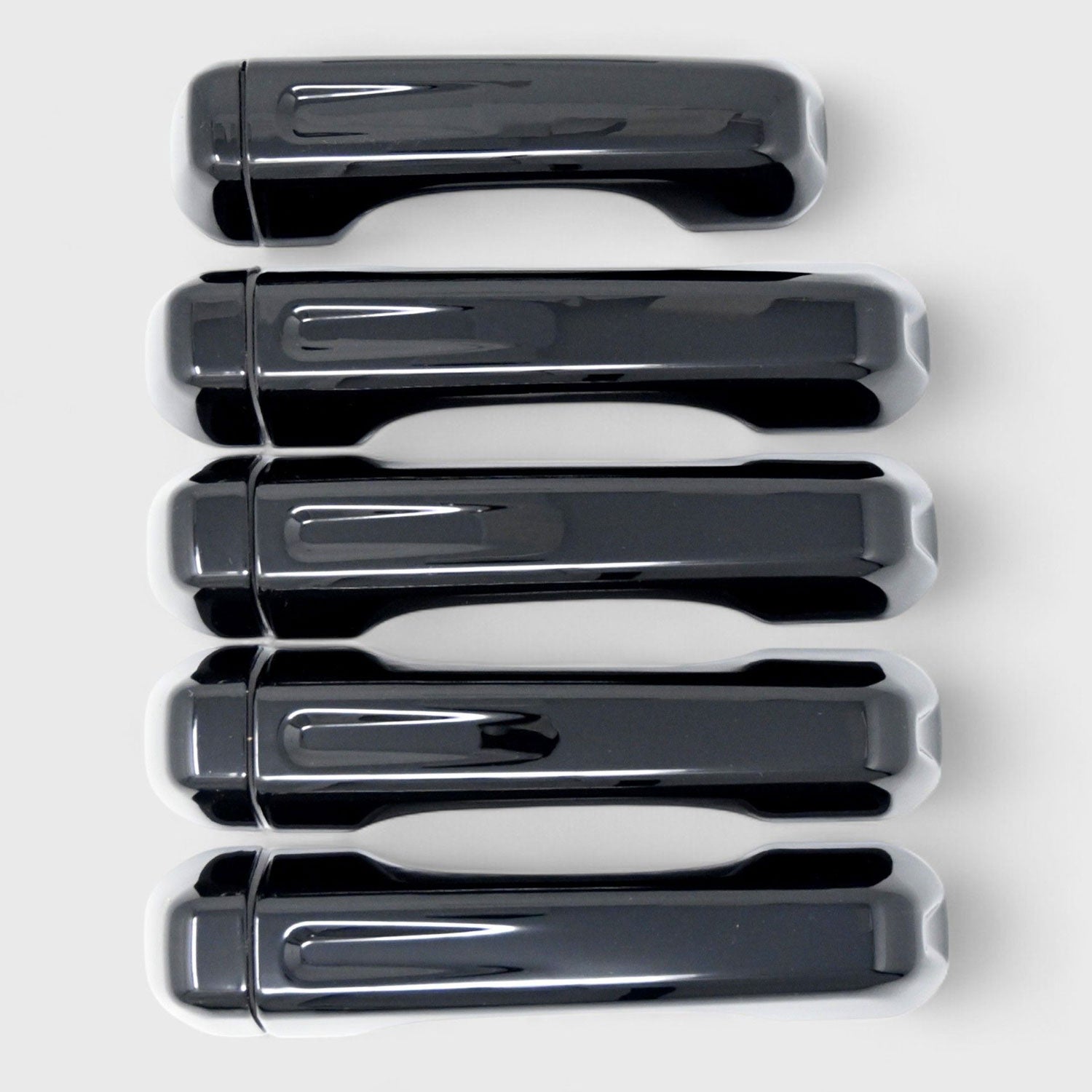 2018-2025 Jeep Wrangler JL Door Handle Cover Gloss Black 10Pcs ABS Plastic