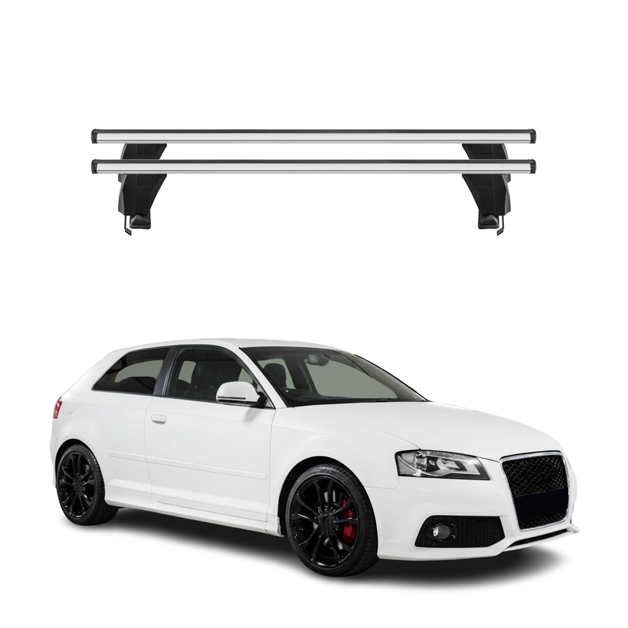 2008-2013 Audi A3 8P 2Door Roof Rack Cross Bars Luggage Carrier 2 Pcs