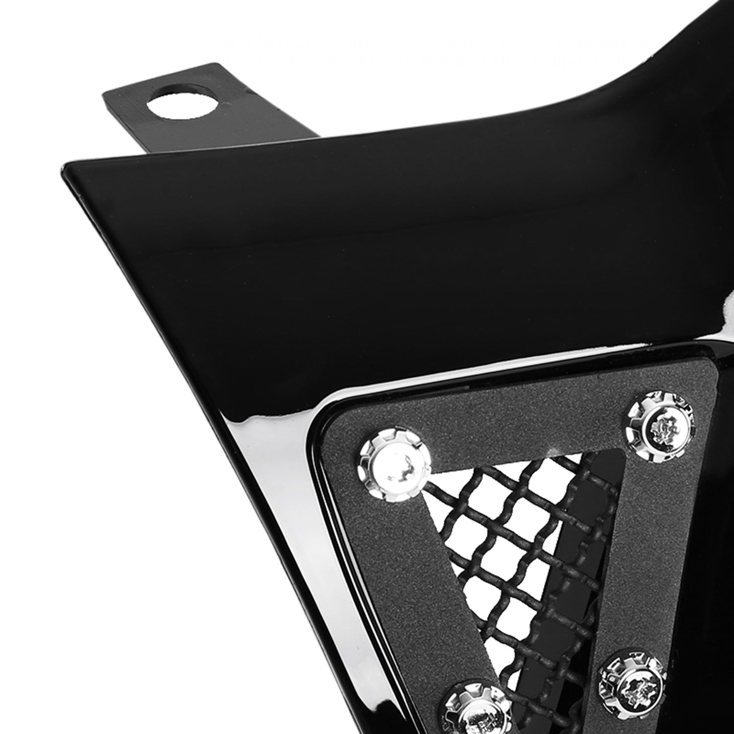 2005-2011 Toyota Tacoma Glossy Black ABS Rivet Style Grille w/ S.Steel Mesh