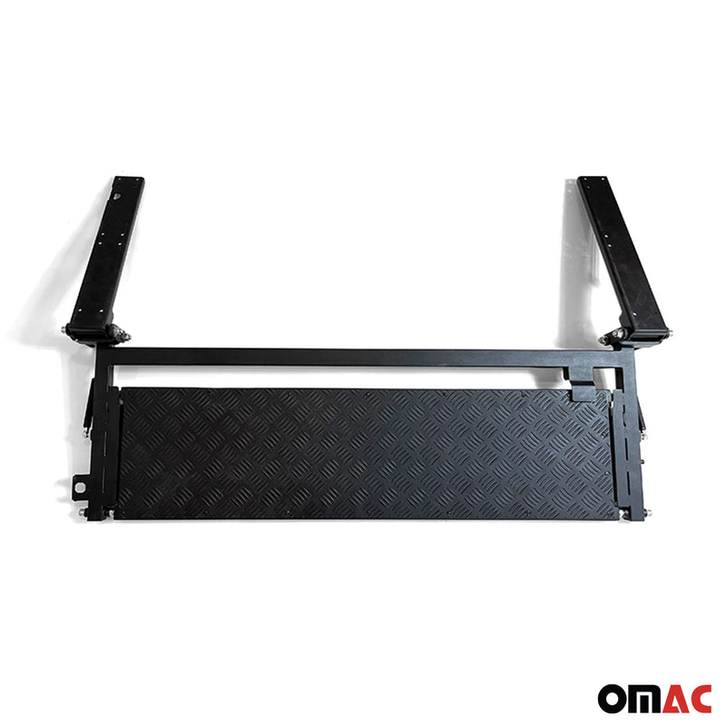 Ultimate Foldable Truck Bed Step fits Pick-up Truck Foldable Tailgate Step Black