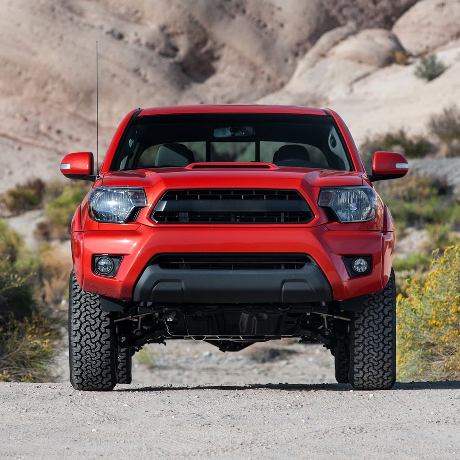 2012-2015 Toyota Tacoma Factory Headlights w/Amber Reflectors Matt Black/Clear