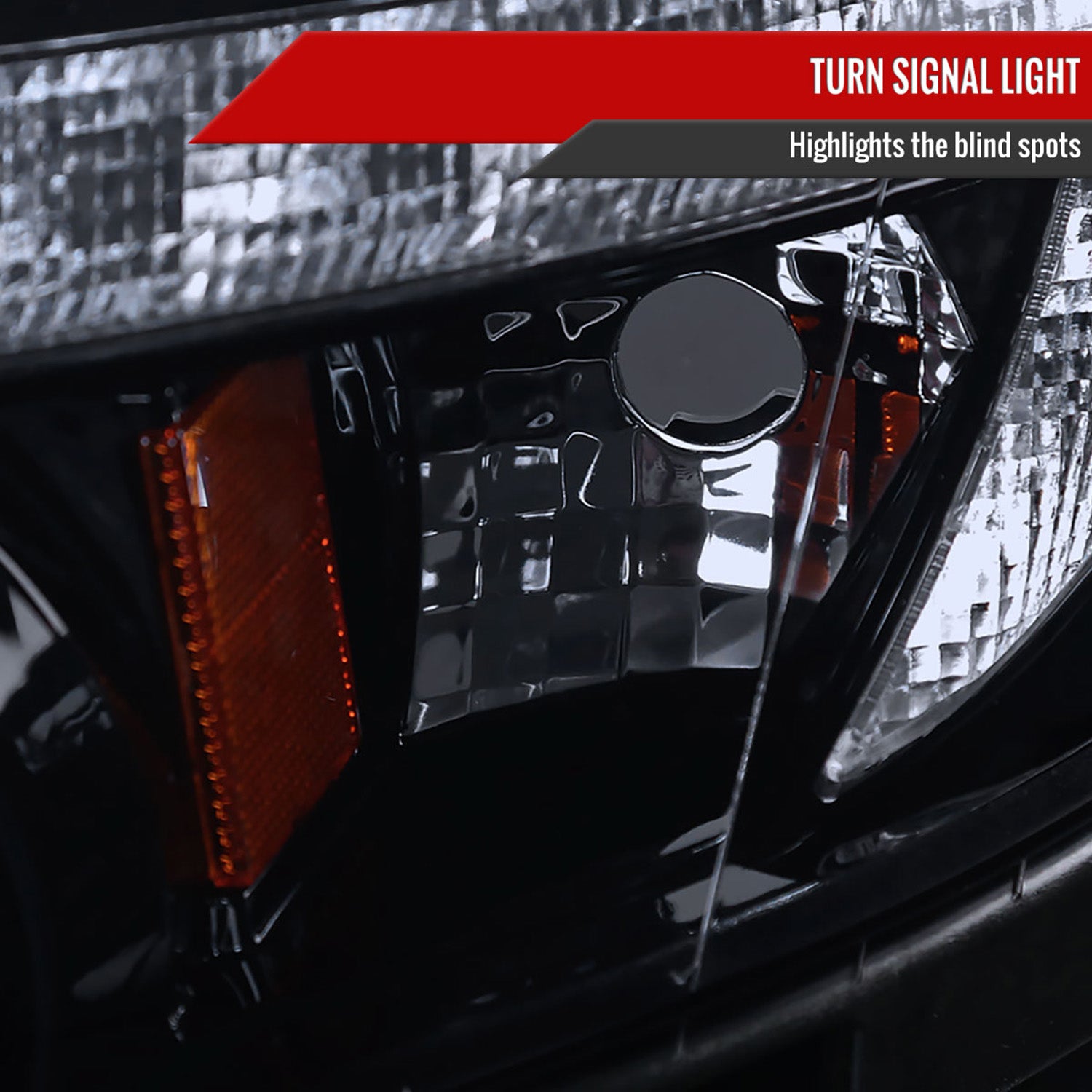 2007-2010 Ford Edge Halo Projector Headlights LED Light Glossy Black/Smoke