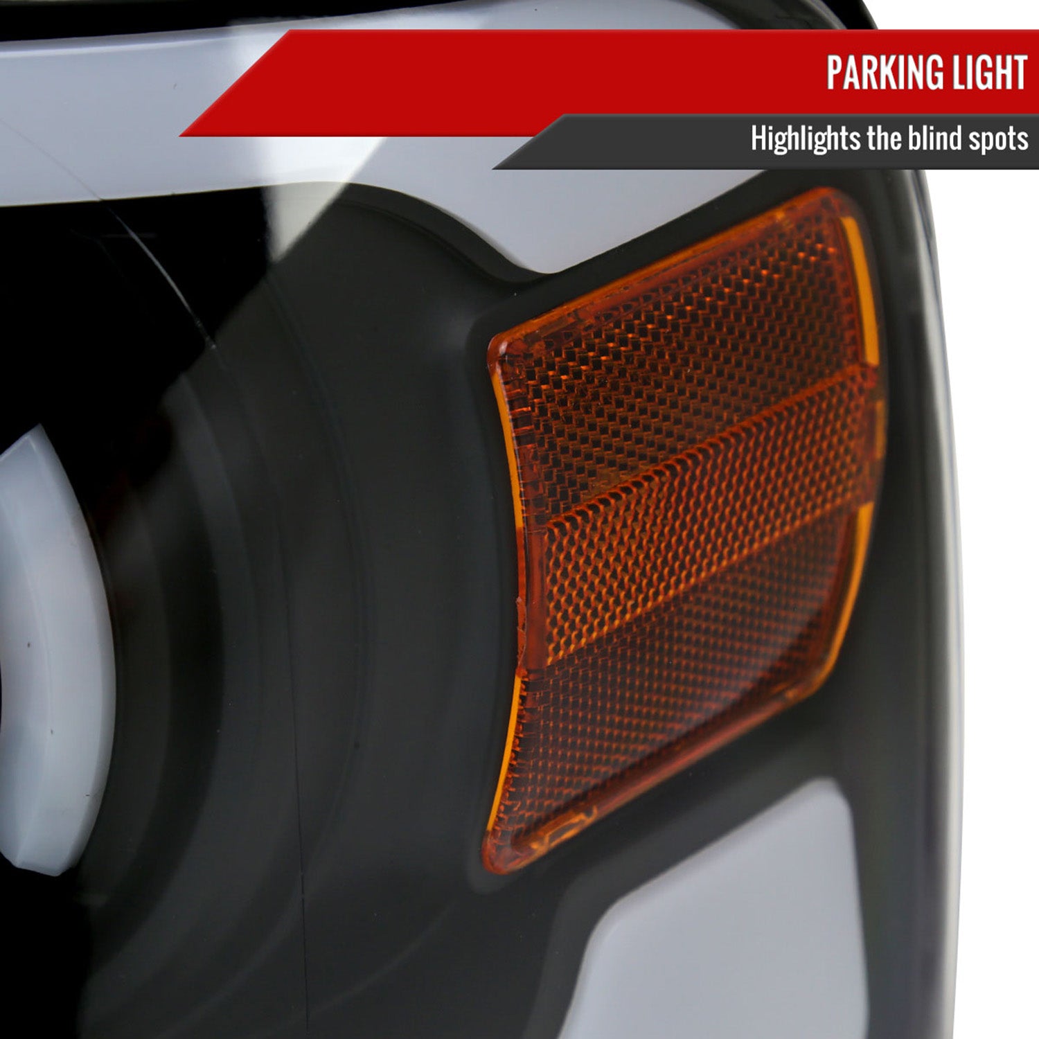 2004-2008 Ford F-150/06-2008 Lincoln Mark LT LED Tube Projector Headlights Black