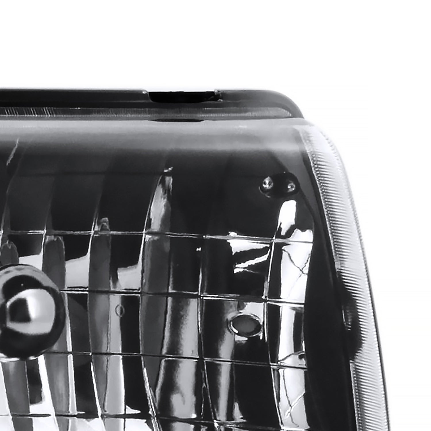 1998-2000 Ford Ranger Factory Style Crystal Headlights Matte Black/Clear Lens