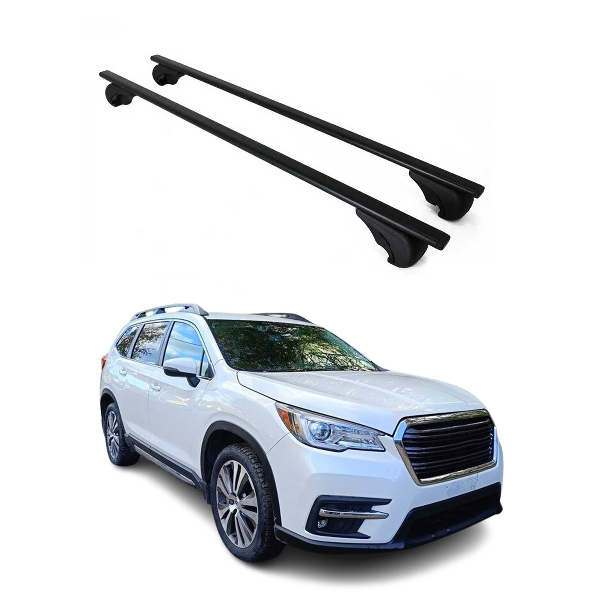 2019-2025 Subaru Ascent Roof Rack Cross Bars Black