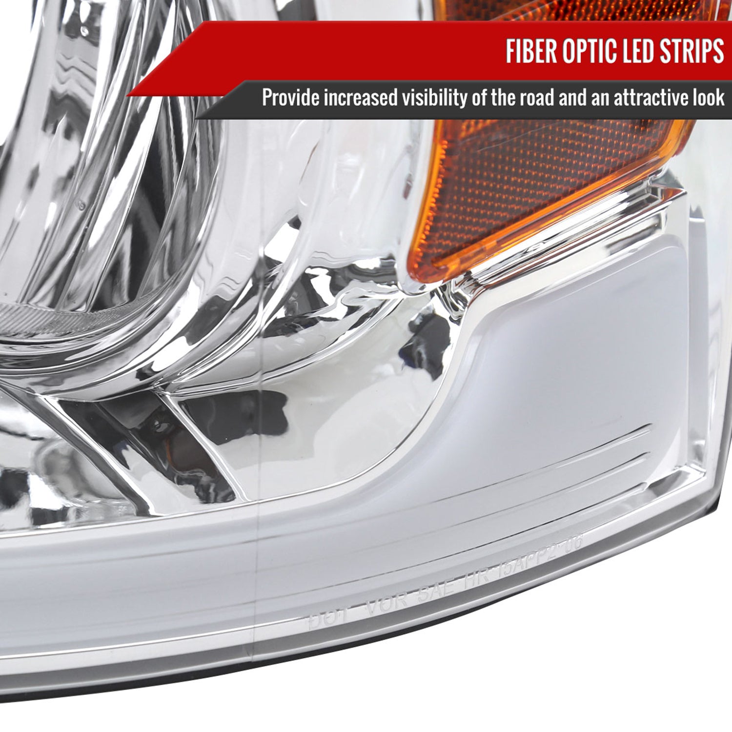 2004-2008 Ford F-150/ 2006-2008 Lincoln Mark LT LED Factory Headlights Chrome