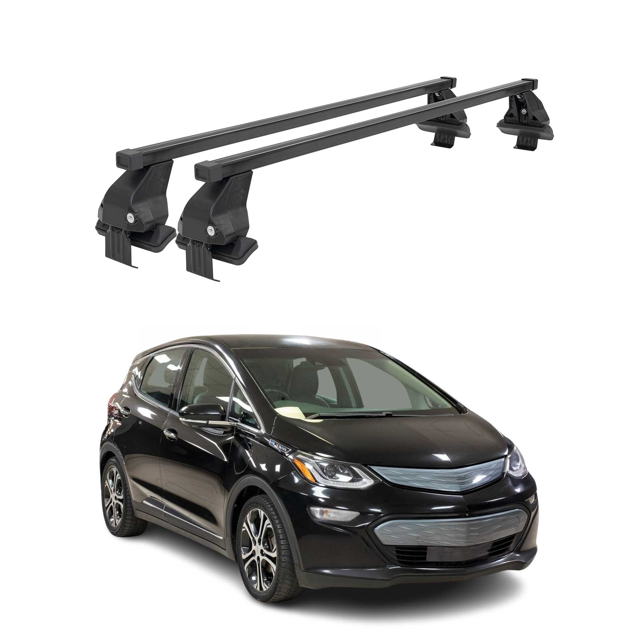 2017-2023 Chevrolet Bolt EV Roof Rack Cross Bars Black
