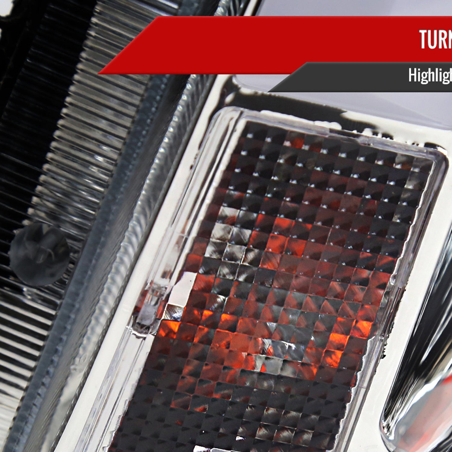 2008-2014 Cadillac CTS Sequential LED Bar Projector Headlights Chrome