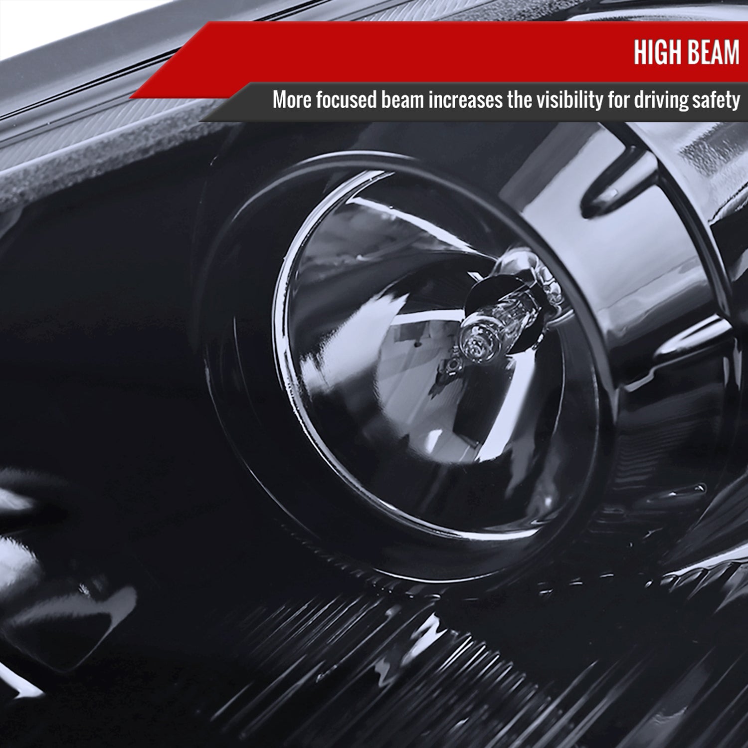 2010-2012 Hyundai Genesis Coupe R8 LED Projector Headlights Black/Smoke Lens