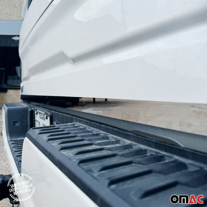 Rear Trunk Molding Trim for GMC Sierra 2500 2014-2018 Steel Silver 1Pc