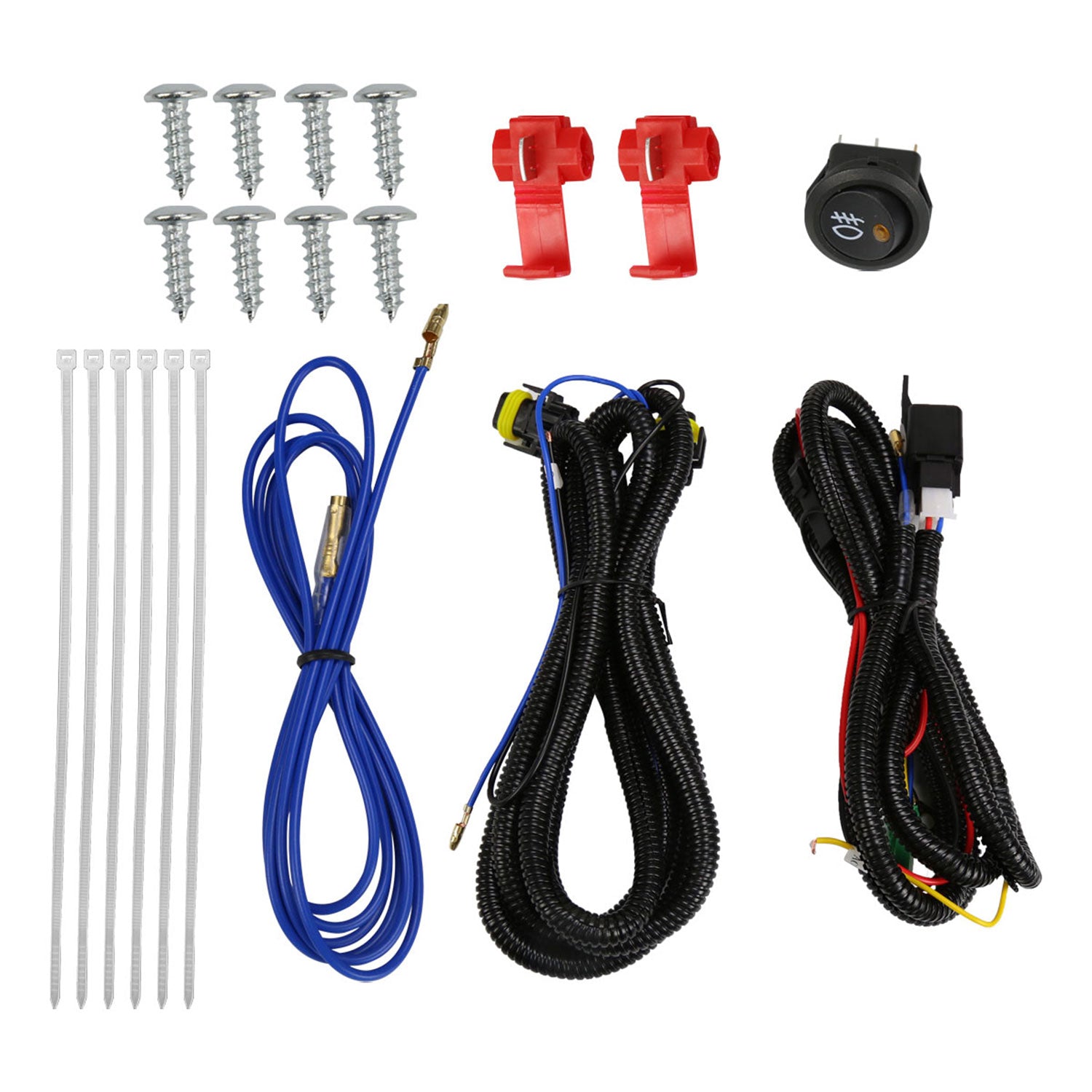 2018-2019 Toyota C-HR 12V/55W H11 Fog Lights Kit Chrome Housing/Clear Lens