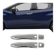 2016-2022 Nissan Micra Car Door Handle Cover Protector Stainless Steel Chrome 4 Pcs