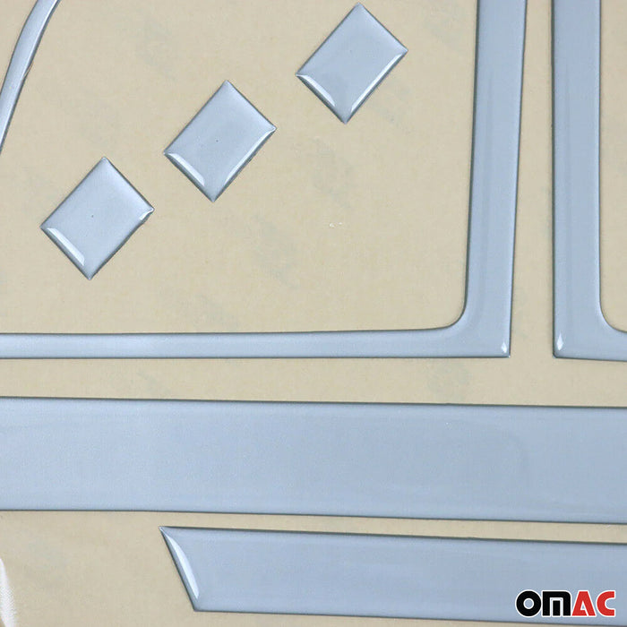 Aluminium Look Dashboard Console Trim Kit for Honda Civic 2006-2011 15 Pcs