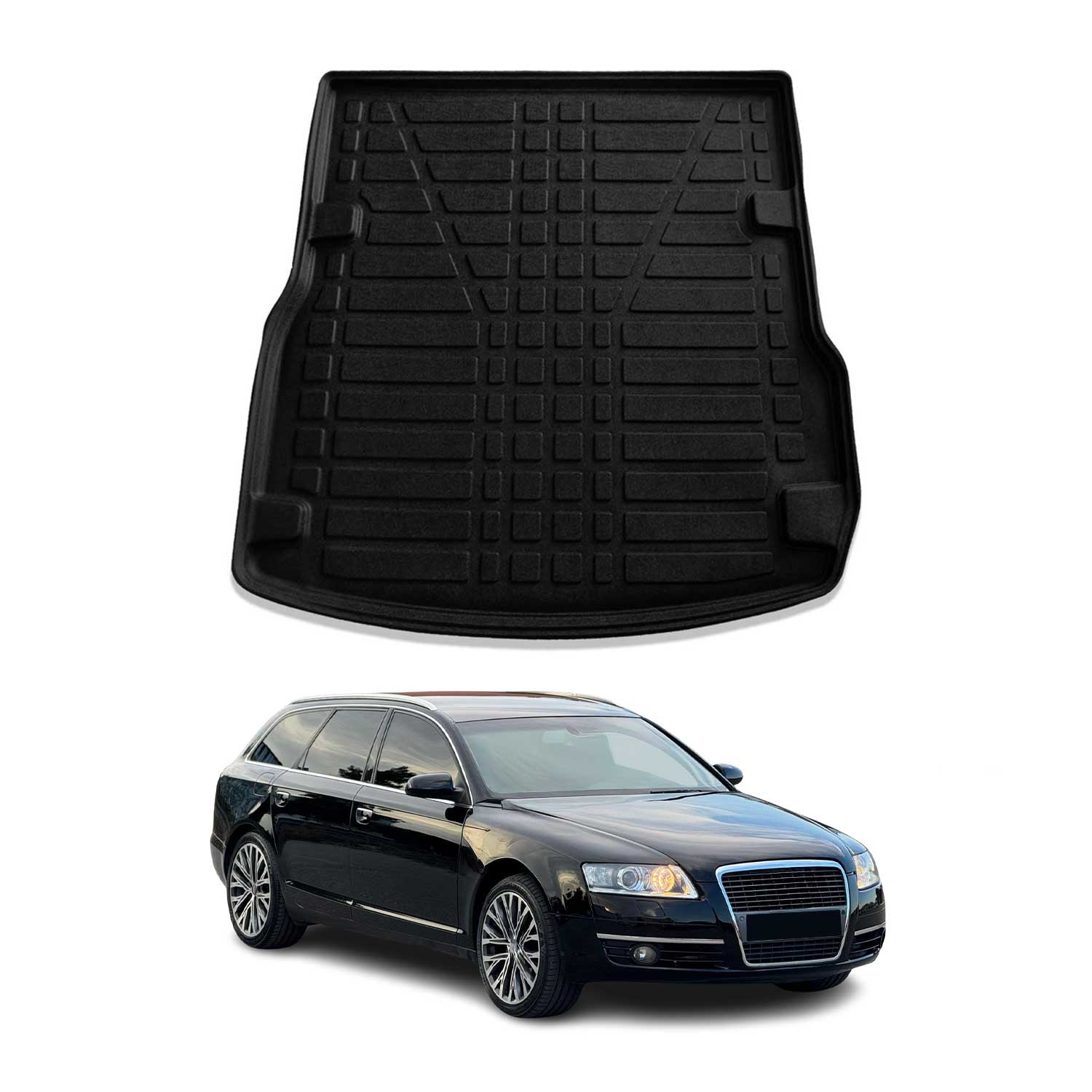 2006-2011 Audi A6 Avant Allroad A6 Quattro Cargo Liner Trunk Mat All Weather Black
