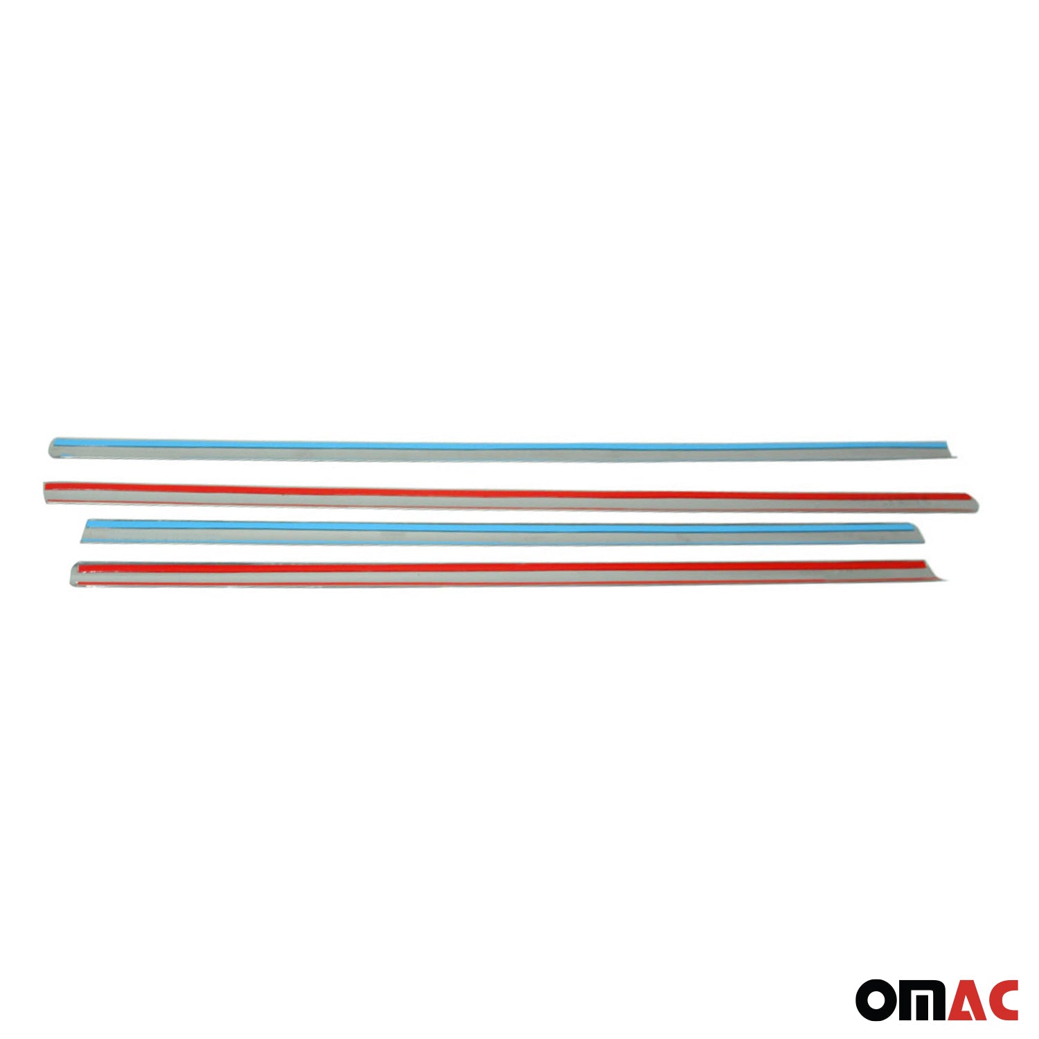 2005-2011 Mercedes M Class W164 Window Molding Trim Streamer S. Steel 4x