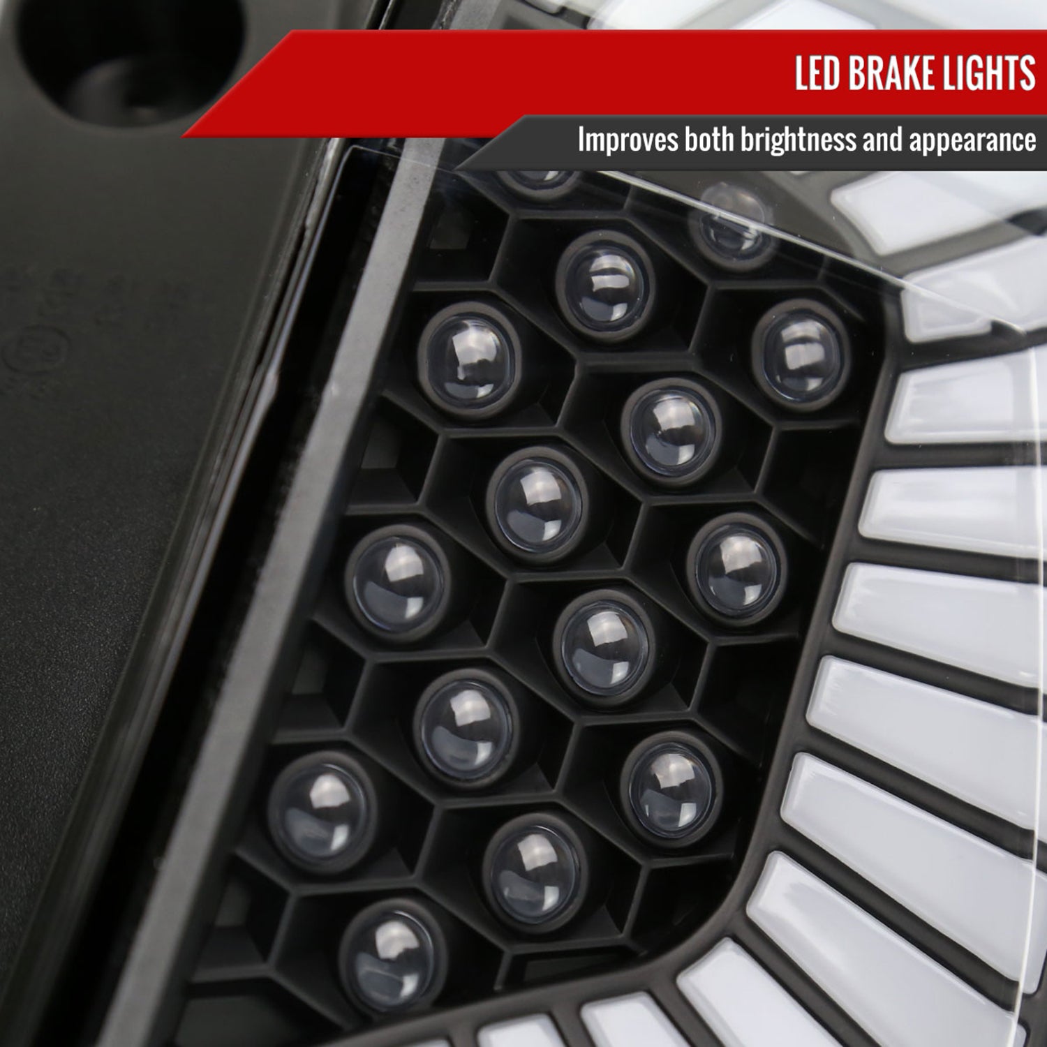 2017-2021 Honda Civic Hatchback Turn Signal LED Tail Lights Matt Black/Clear