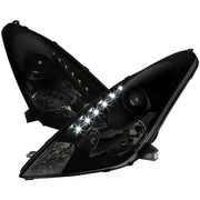 2000-2005 Toyota Celica Projector Headlights w/SMD LED Light Strip Black/Smoke