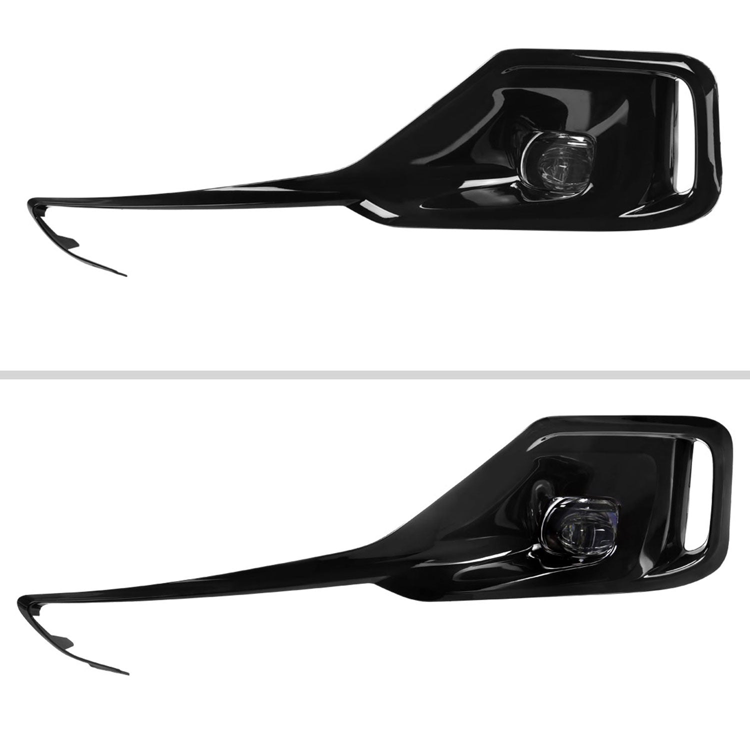 2021-2022 Honda Accord Sedan LED Fog Lights Kit Glossy Black/Clear Lens