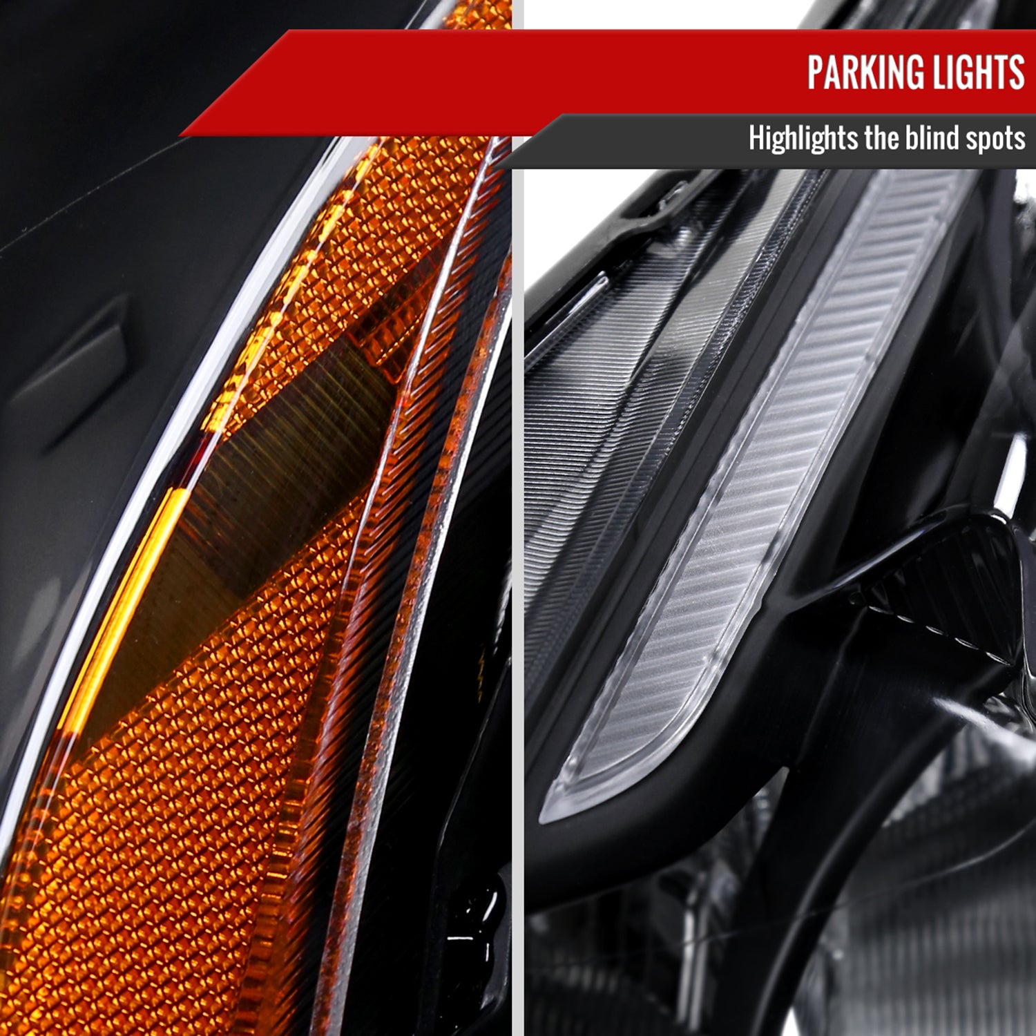 2010-2012 Nissan Altima Sedan Factory Style Headlights Matte Black/Clear Lens