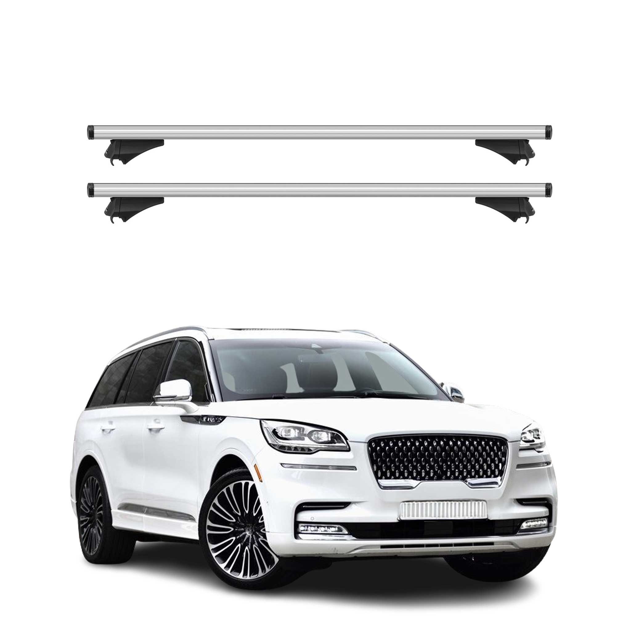 2020-2025 Lincoln Aviator Roof Rack Cross Bars Silver
