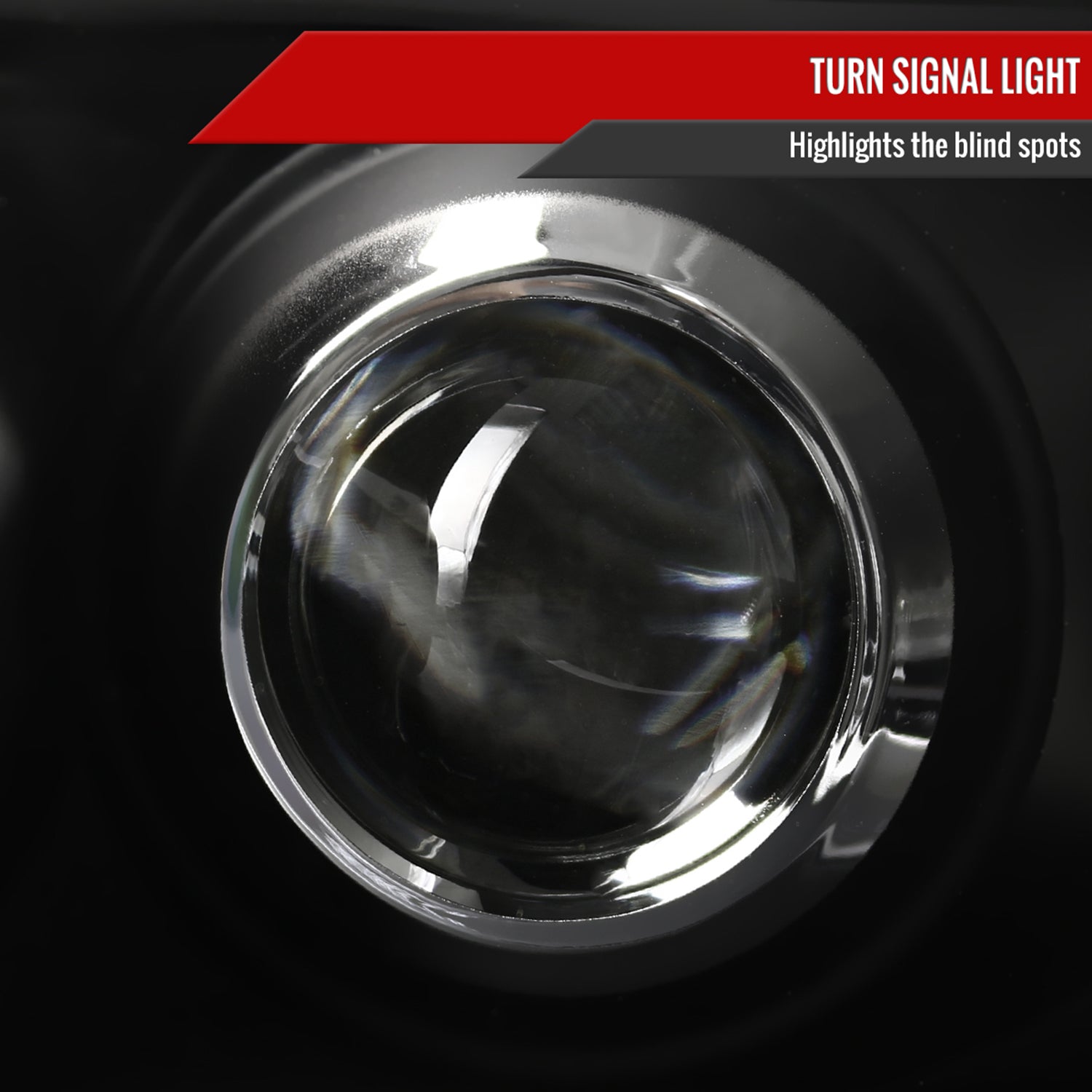 1998-2002 Chevy Camaro Dual Halo Projector Headlights Matte Black/Clear Lens