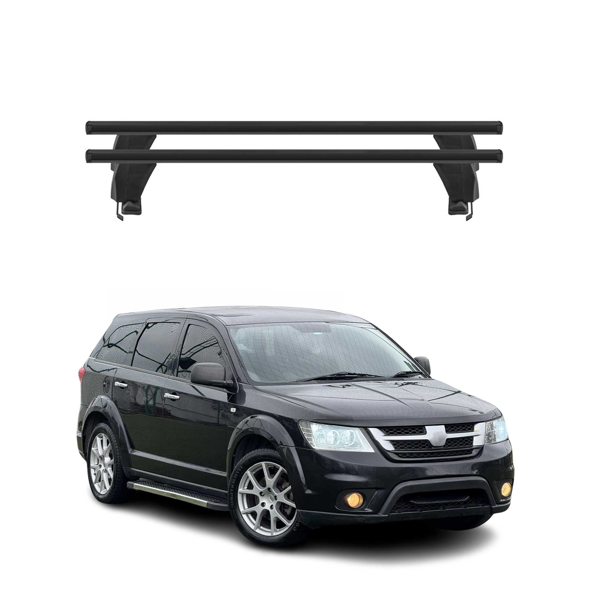 2011-2020 Dodge Journey Roof Rack Cross Bars Black