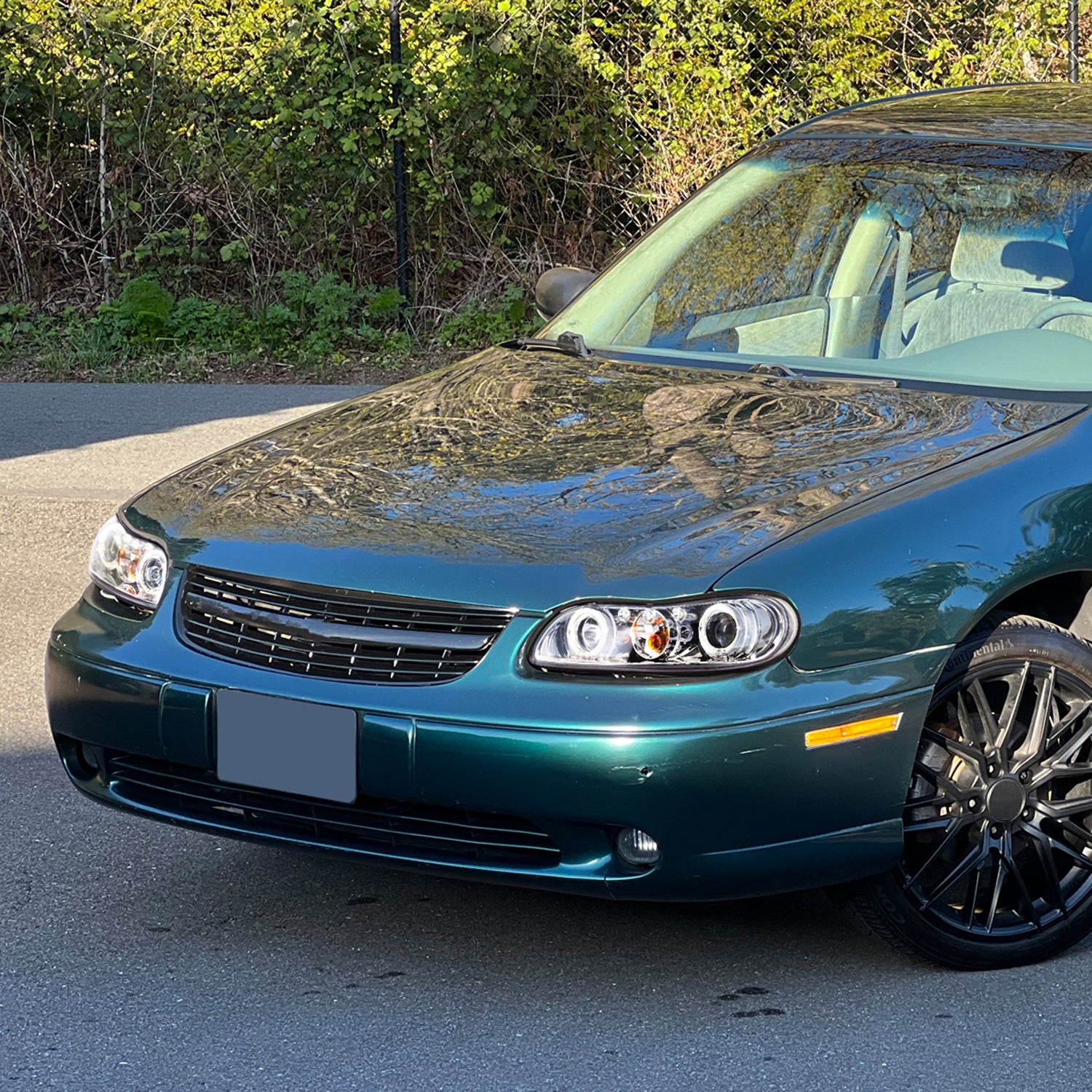 1997-2005 Chevy Malibu/ Oldsmobile Dual Halo Headlights Chrome