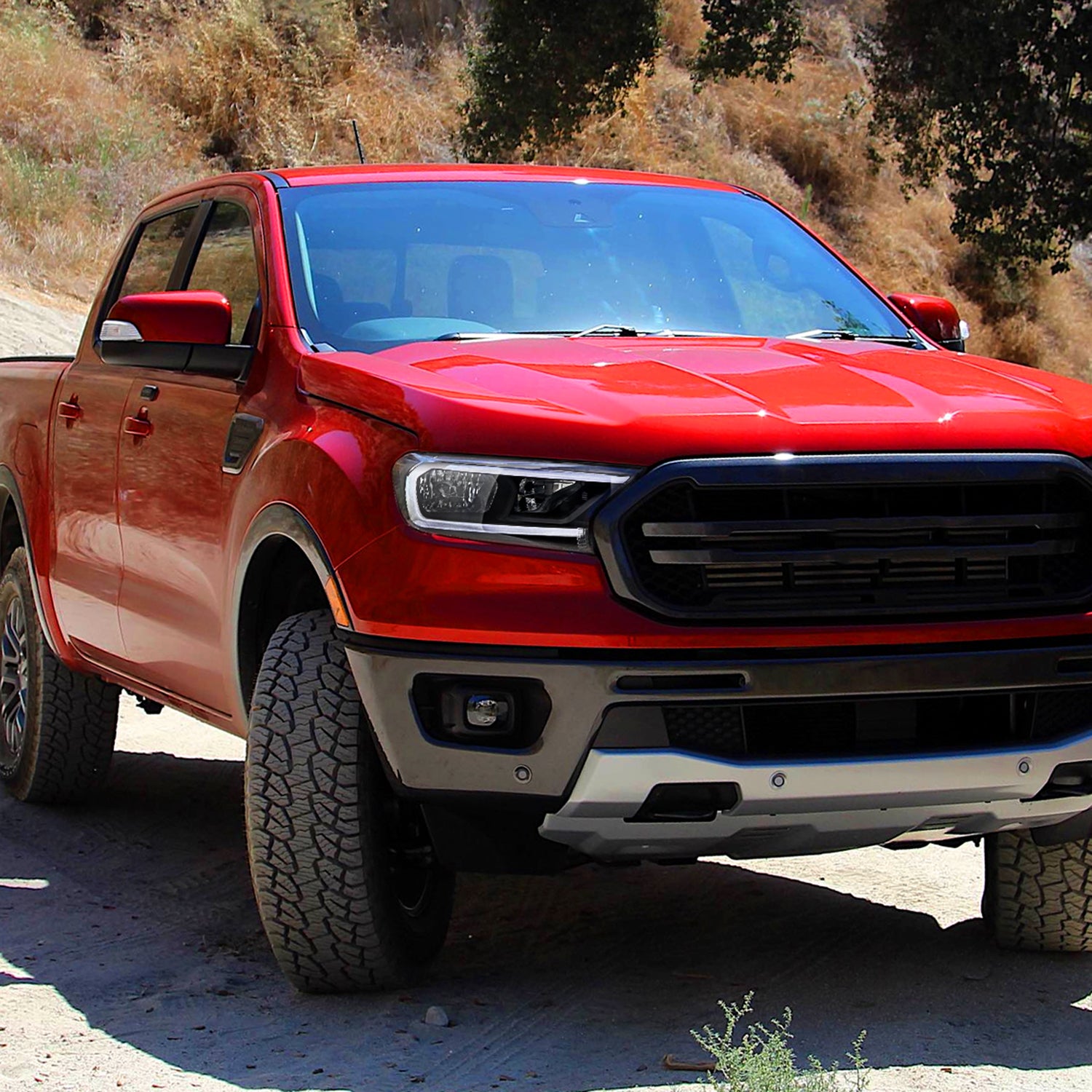 2019-2023 Ford Ranger XL XLT Factory Replacement Headlights LED Signal Black